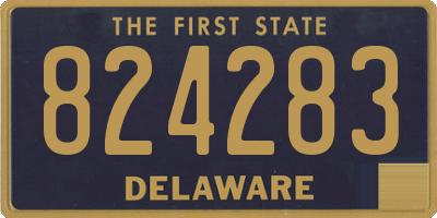 DE license plate 824283