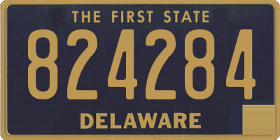 DE license plate 824284