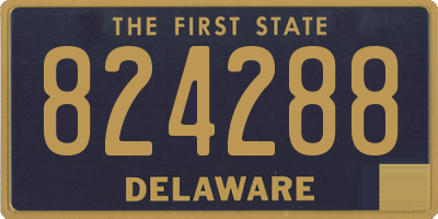 DE license plate 824288