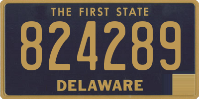 DE license plate 824289