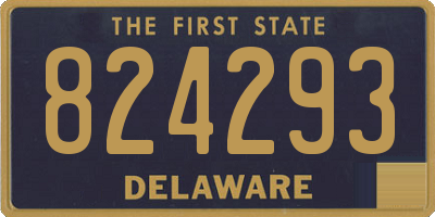 DE license plate 824293