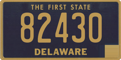 DE license plate 82430