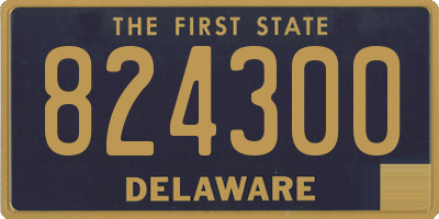 DE license plate 824300