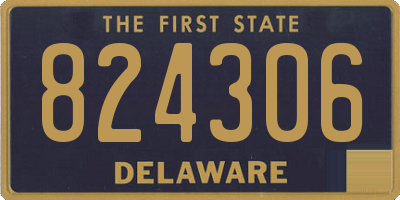 DE license plate 824306