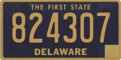 DE license plate 824307