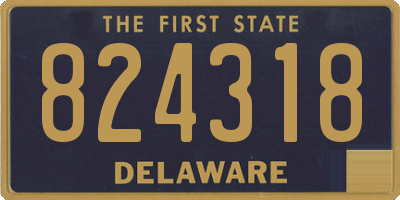 DE license plate 824318