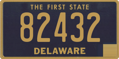DE license plate 82432