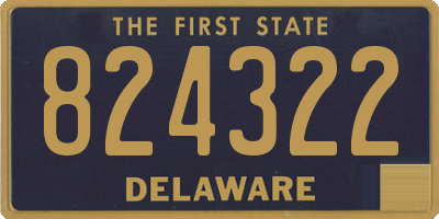 DE license plate 824322