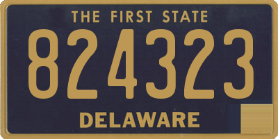 DE license plate 824323