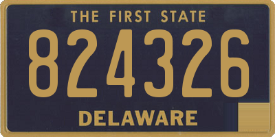 DE license plate 824326
