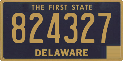 DE license plate 824327