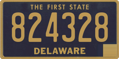 DE license plate 824328