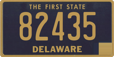 DE license plate 82435