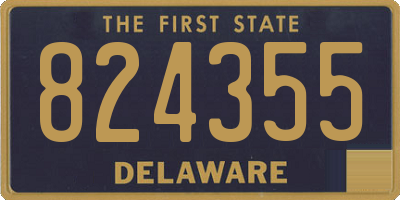 DE license plate 824355