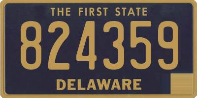 DE license plate 824359