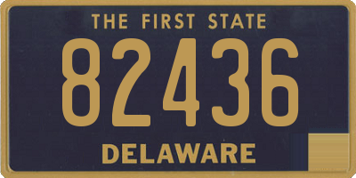 DE license plate 82436
