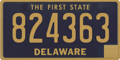 DE license plate 824363