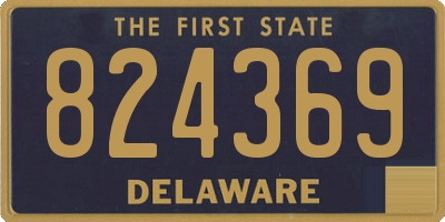 DE license plate 824369