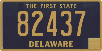 DE license plate 82437