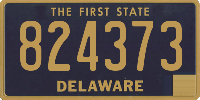DE license plate 824373