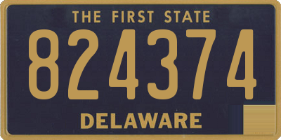 DE license plate 824374