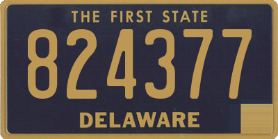 DE license plate 824377