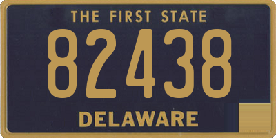 DE license plate 82438