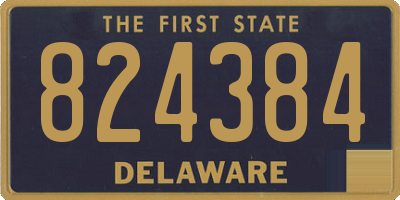 DE license plate 824384