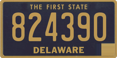 DE license plate 824390