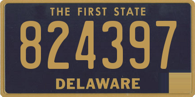 DE license plate 824397