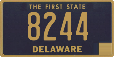 DE license plate 8244