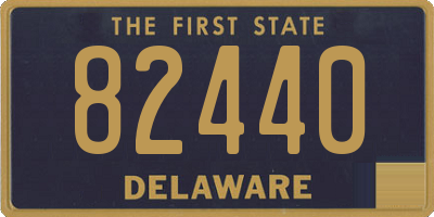 DE license plate 82440