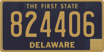 DE license plate 824406