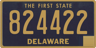 DE license plate 824422