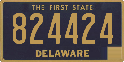 DE license plate 824424