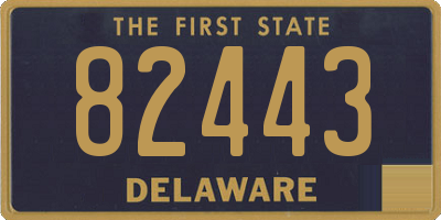 DE license plate 82443