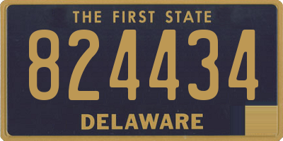 DE license plate 824434
