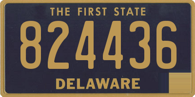 DE license plate 824436