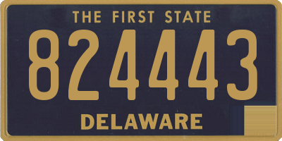DE license plate 824443