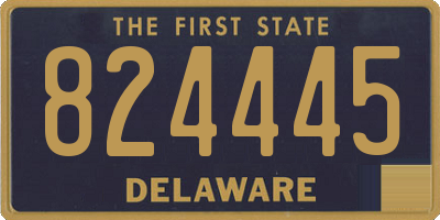 DE license plate 824445
