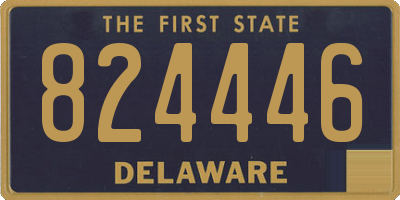 DE license plate 824446