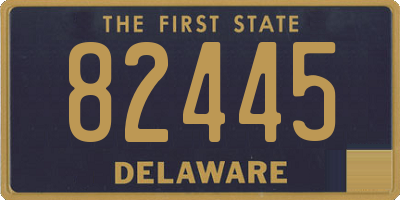 DE license plate 82445