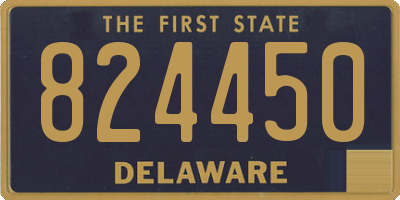 DE license plate 824450