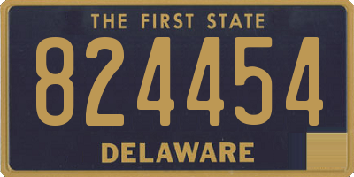 DE license plate 824454