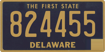 DE license plate 824455
