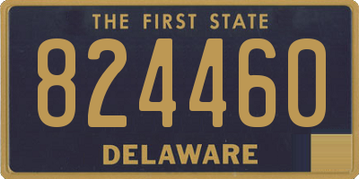 DE license plate 824460