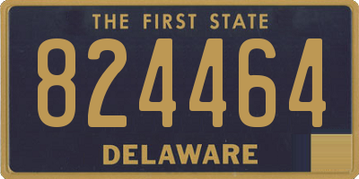 DE license plate 824464