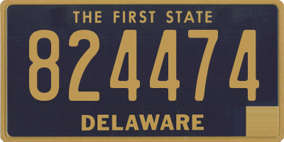 DE license plate 824474