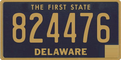 DE license plate 824476