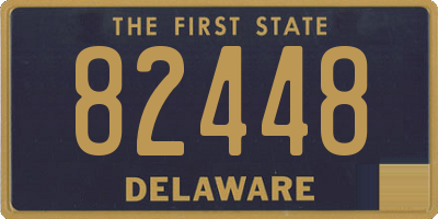 DE license plate 82448